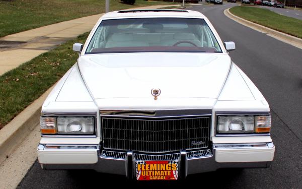 1990 Cadillac Fleetwood Triple White Brougham