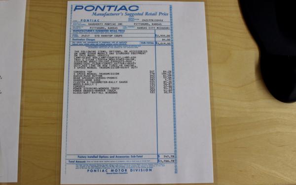 1967 Pontiac GTO Matching Numbers Factory 4-Speed with PHS Docs