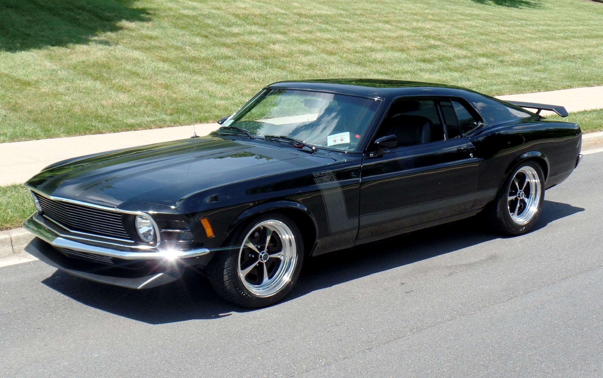 Black 1970 Mustang Boss